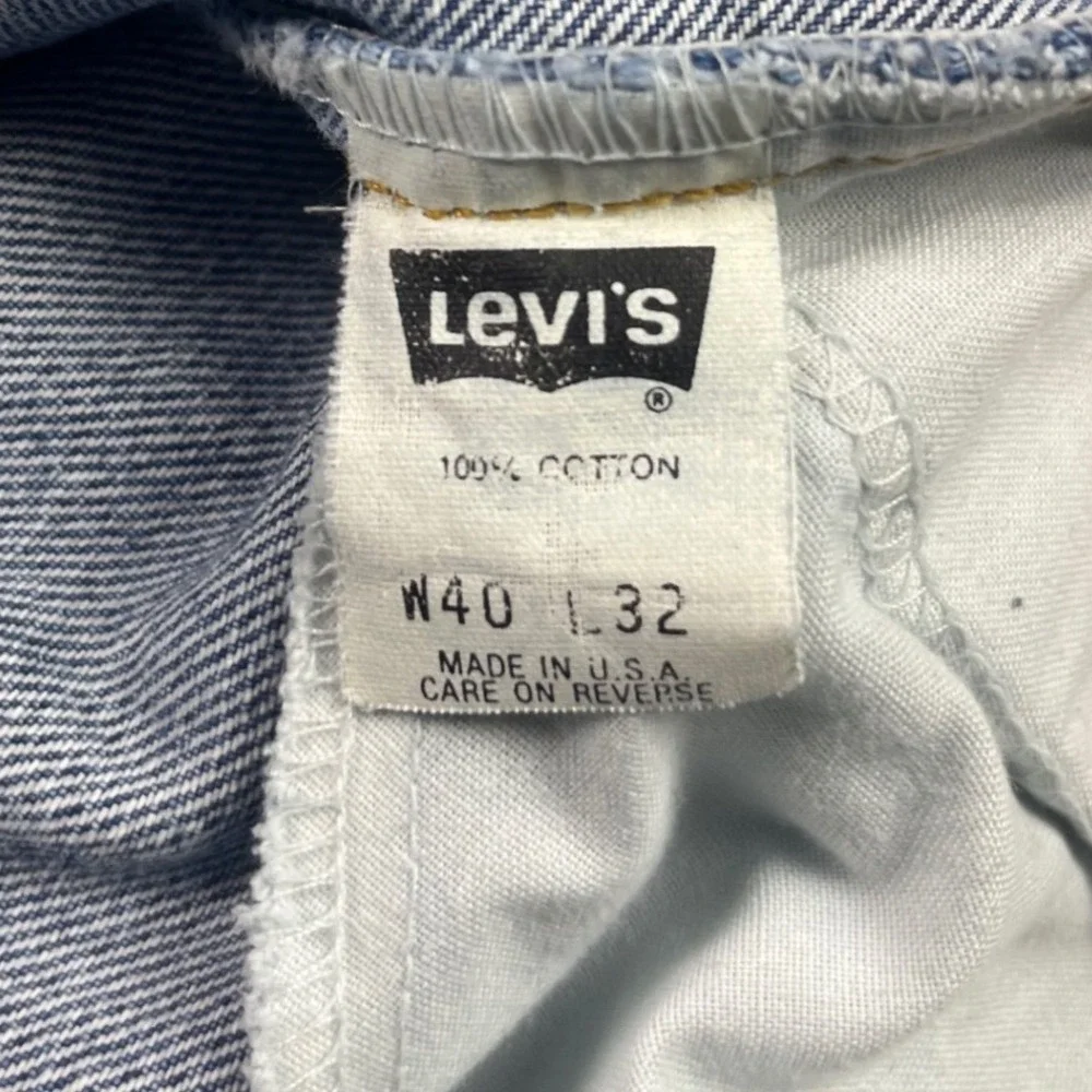 Vintage‎ Levis 550 Orange Tab Relaxed Fit Tapered Leg Jeans Made USA Mens 38x32*